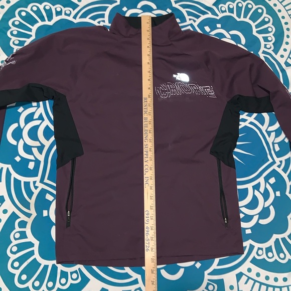 The North Face wind jacket custom silkscreen art skull cars money dragon CRORE m - Picture 9 of 10